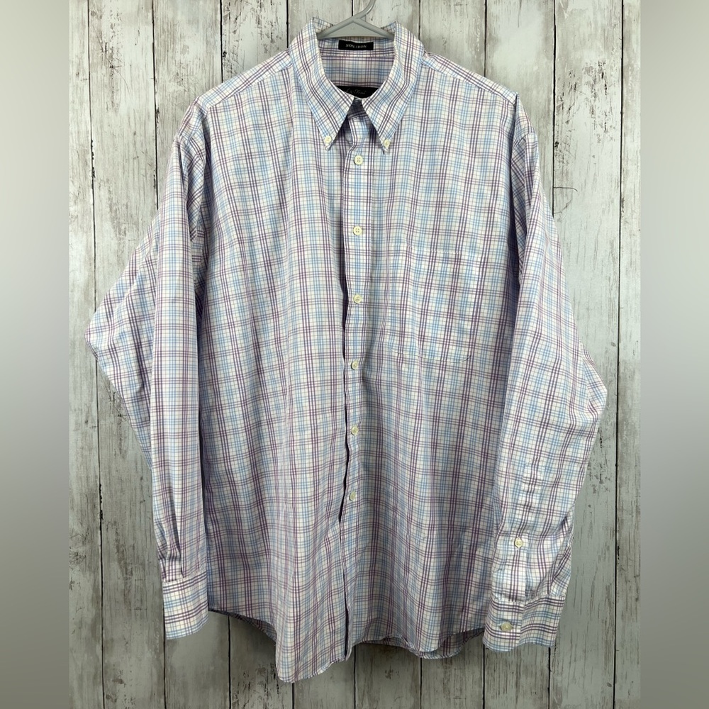 Joseph and Feiss Men's Plaid Long Sleeve Button Up